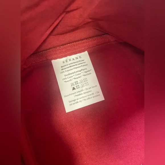 New Sézane Red Velvet Vanity Case Cosmetic Bag Crushed Velvet - Picture 8 of 9